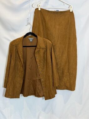 Koret Women’s Brown Two-Piece Skirt Set
